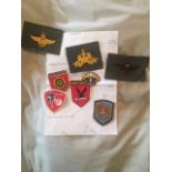 indonesia special forces patches with paperwork in sir christopher lee own writing