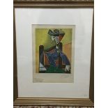 A signed Picasso print in pencil (French edition 1946 - Unverified)