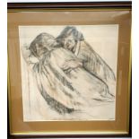 Sir Frank Brangwyn, Limited lithograph in Charcoal and Gesso