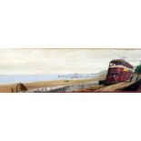 Jeffrey Phillips Swansea Artist Mumbles Train And Swansea Bay ***Reserve Lowered***