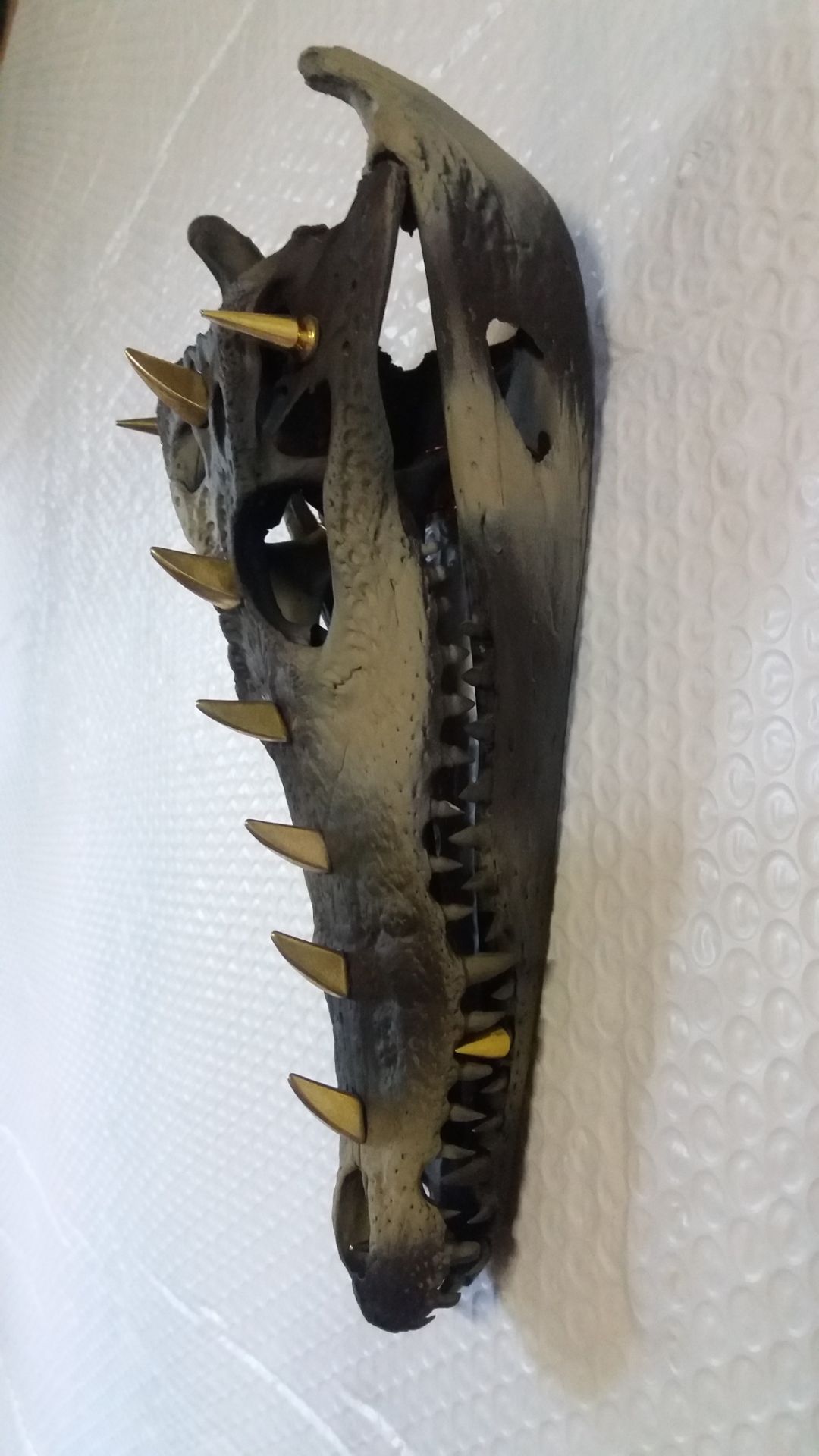 Mamba Shujaa Crocodile Skull with gothic spikes and camo Dragon inspired - Image 3 of 7