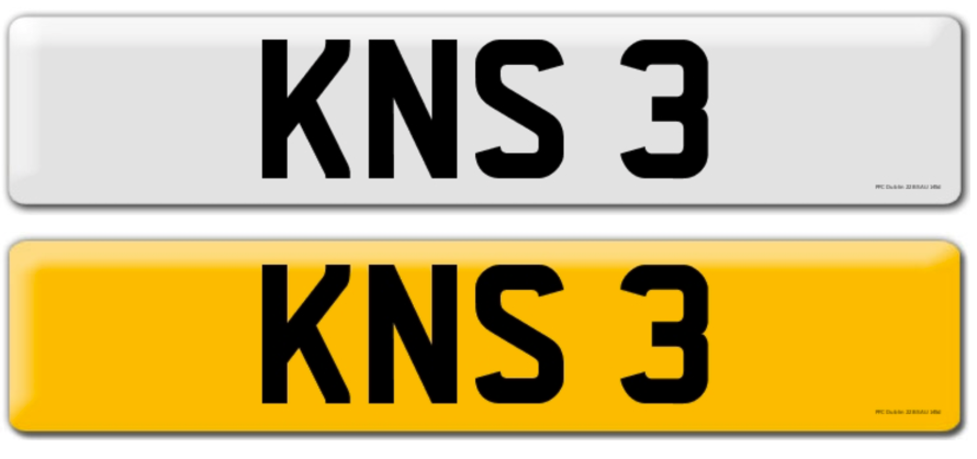 KNS 3 on DVLA retention certificate