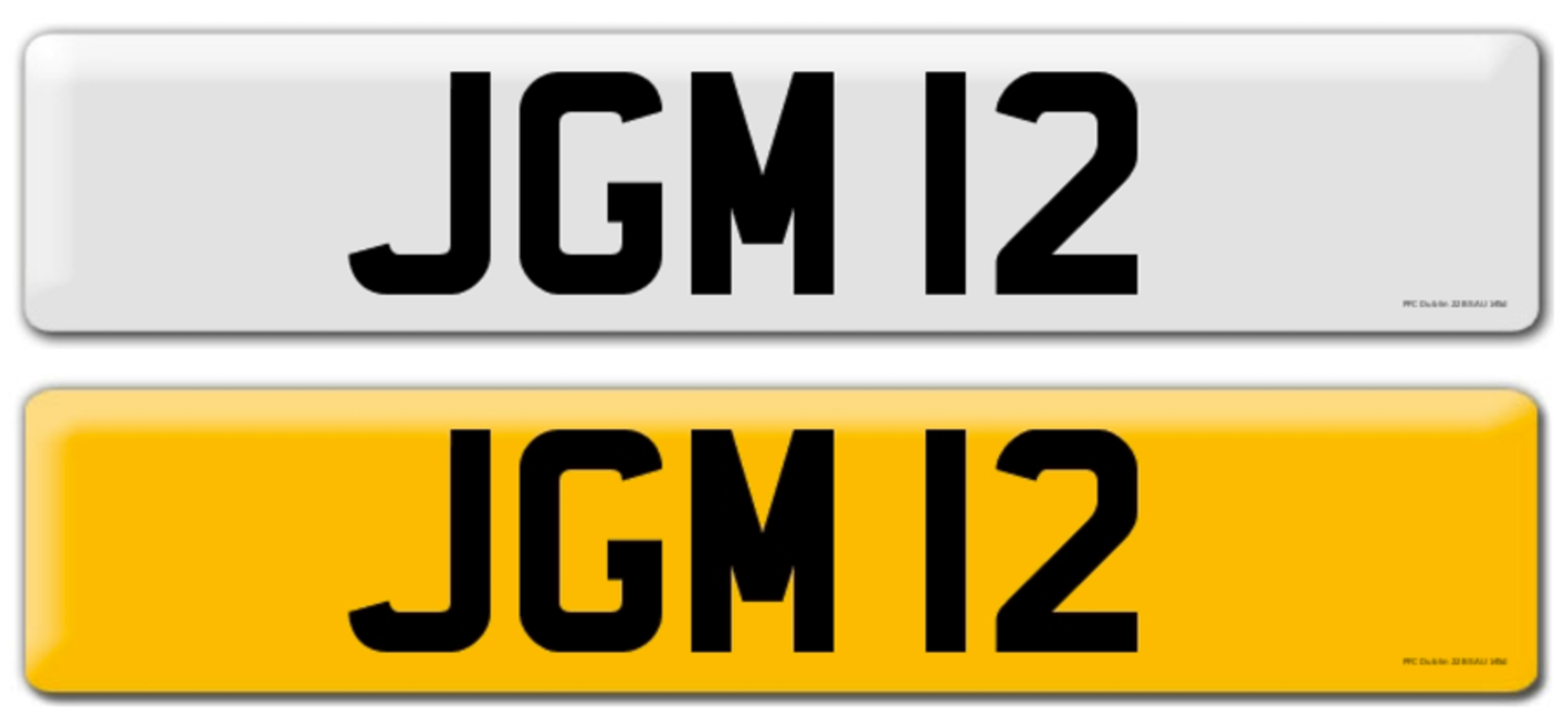 JGM 12 on DVLA retention certificate