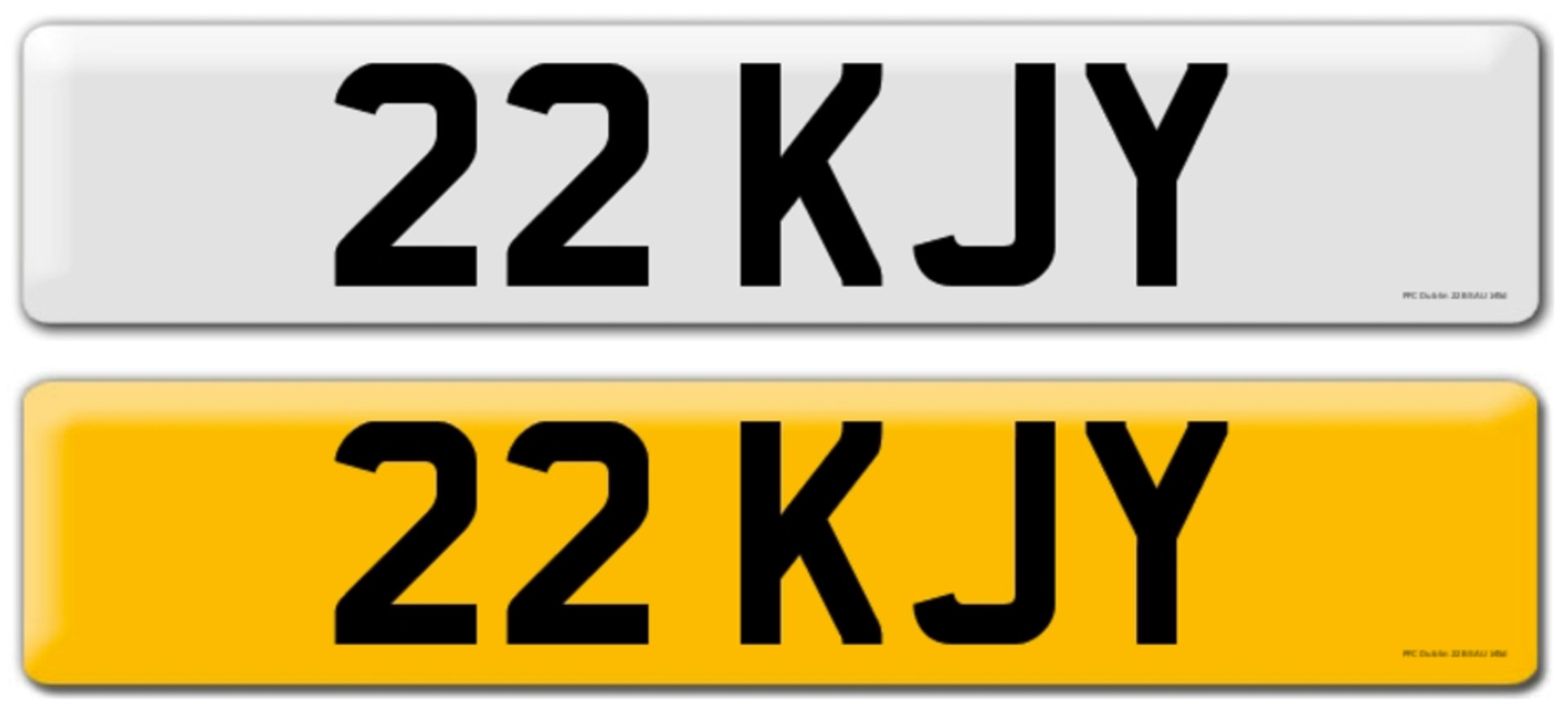 22 KJY on DVLA retention certificate