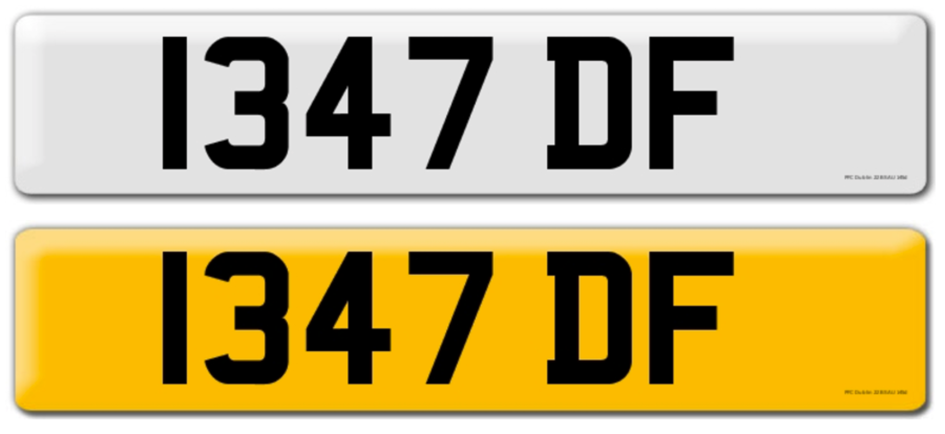 1347 DF on DVLA retention certificate