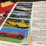 2 x Daily Express Motor Show Review 1971 Car Magazines, both containing a collection of collector'