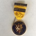 1989 Masonic Grand Charity Festival Oxfordshire Breast Jewel - Steward / Vice Patron. Includes