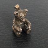 STERLING SILVER STEIFF BEAR PENDANT. In original box and stamped 925. Includes free UK delivery