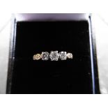 18 CT Gold 3 stone Diamond ring