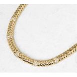 Bulgari, 18k Yellow Gold 3.00ct Diamond Link Necklace