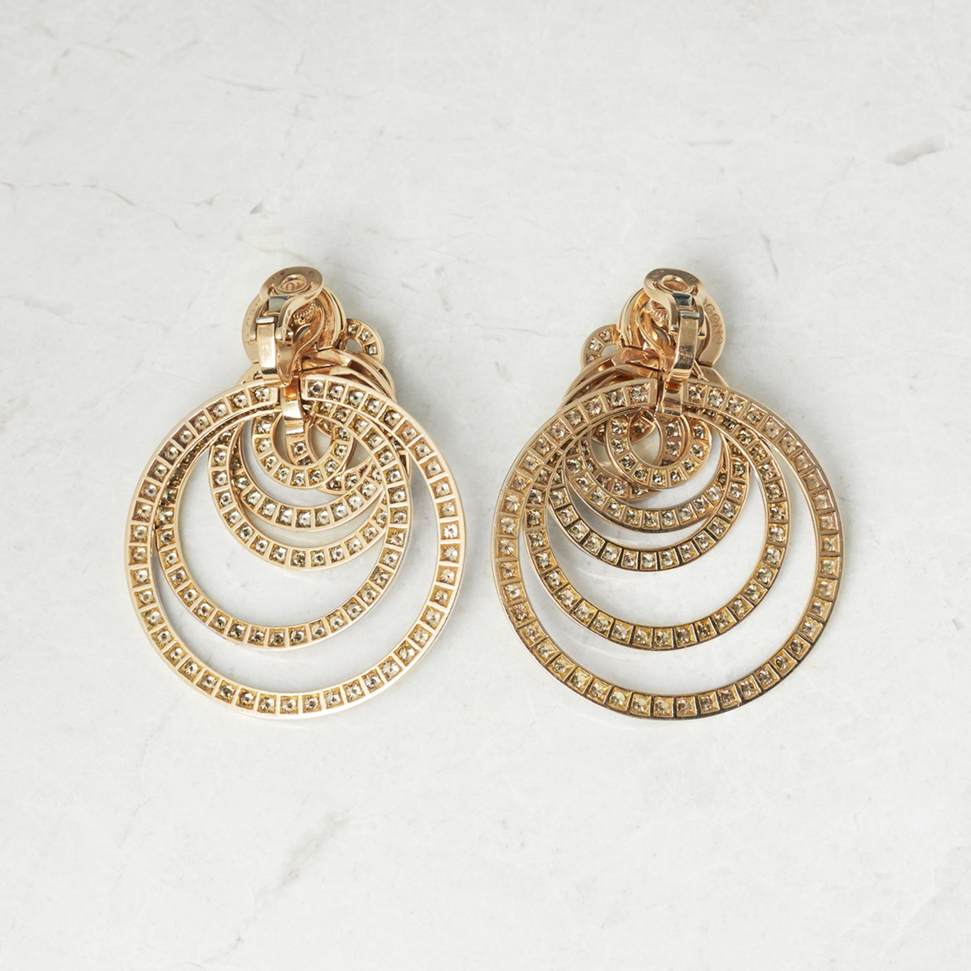 De Grisogono, 18k Rose Gold 22.00ct Diamond Gypsy Earrings - Image 6 of 12