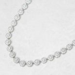 Tiffany & Co., Platinum 6.44ct Diamond Circlet Necklace