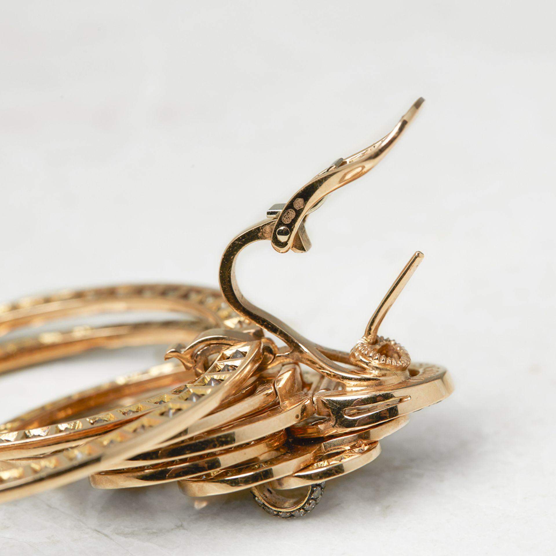 De Grisogono, 18k Rose Gold 22.00ct Diamond Gypsy Earrings - Image 5 of 12