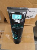 96 x Brand New 100ml Tubes of Just Tingle Clitoral Arousal Lube. Increased Sensation for added