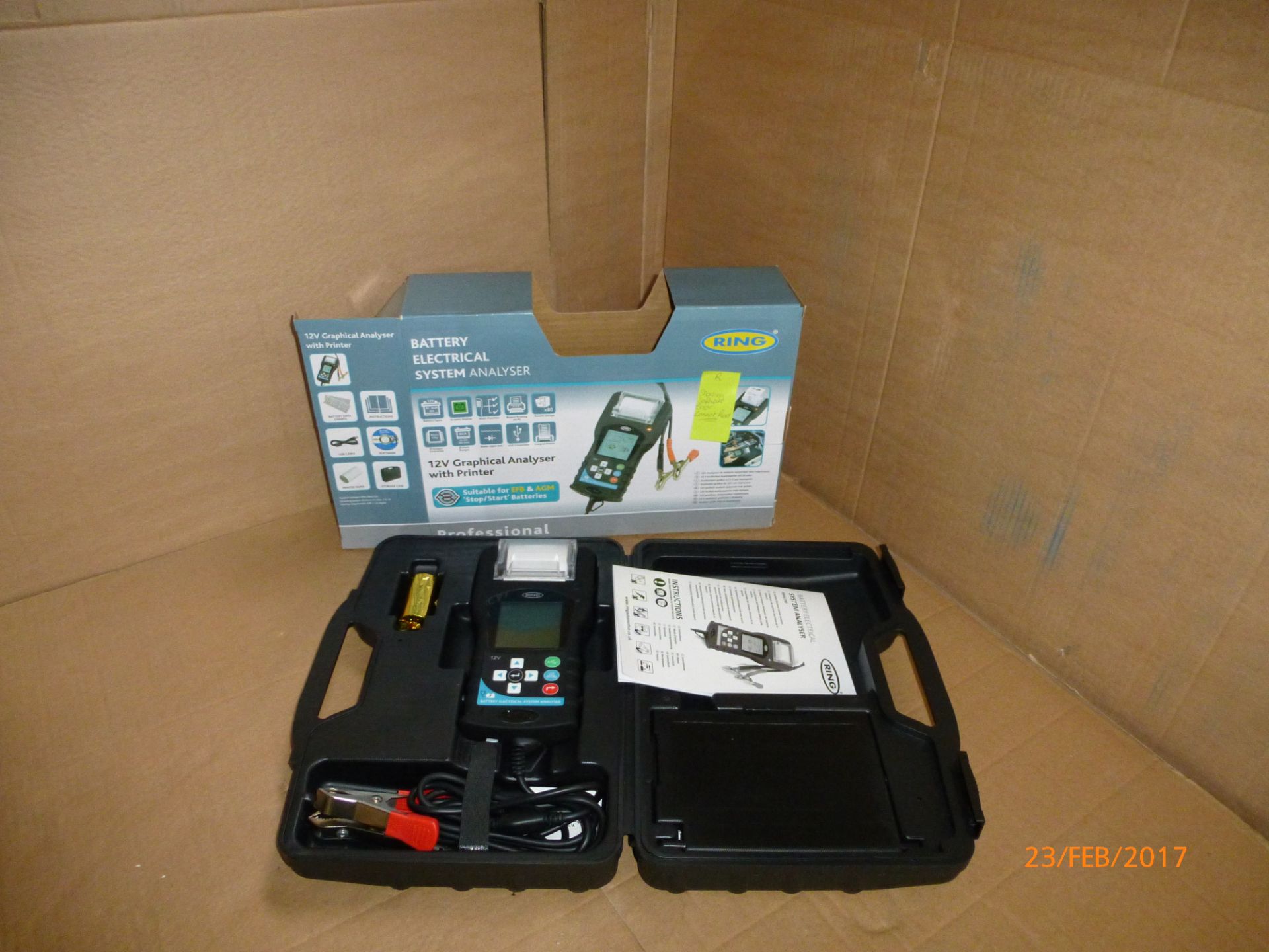 *NO RESERVE* Ring Automotive Battery System Analyser 12v Graphical with Printer - FREE DELIVERY - Image 2 of 3