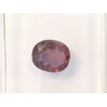 0.83ct Natural Colour change Sapphire with IGI Certificate