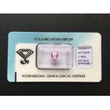 1.16ct Natural Pink Sapphire with IGI Certificate