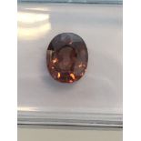 2.13ct Natural Zircon with IGI Certificate