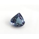 1.73ct Natural Tanzanite with IGI Certificate