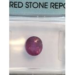 1.11ct Natural Purpl-Pink Sapphire with IGI Certificate