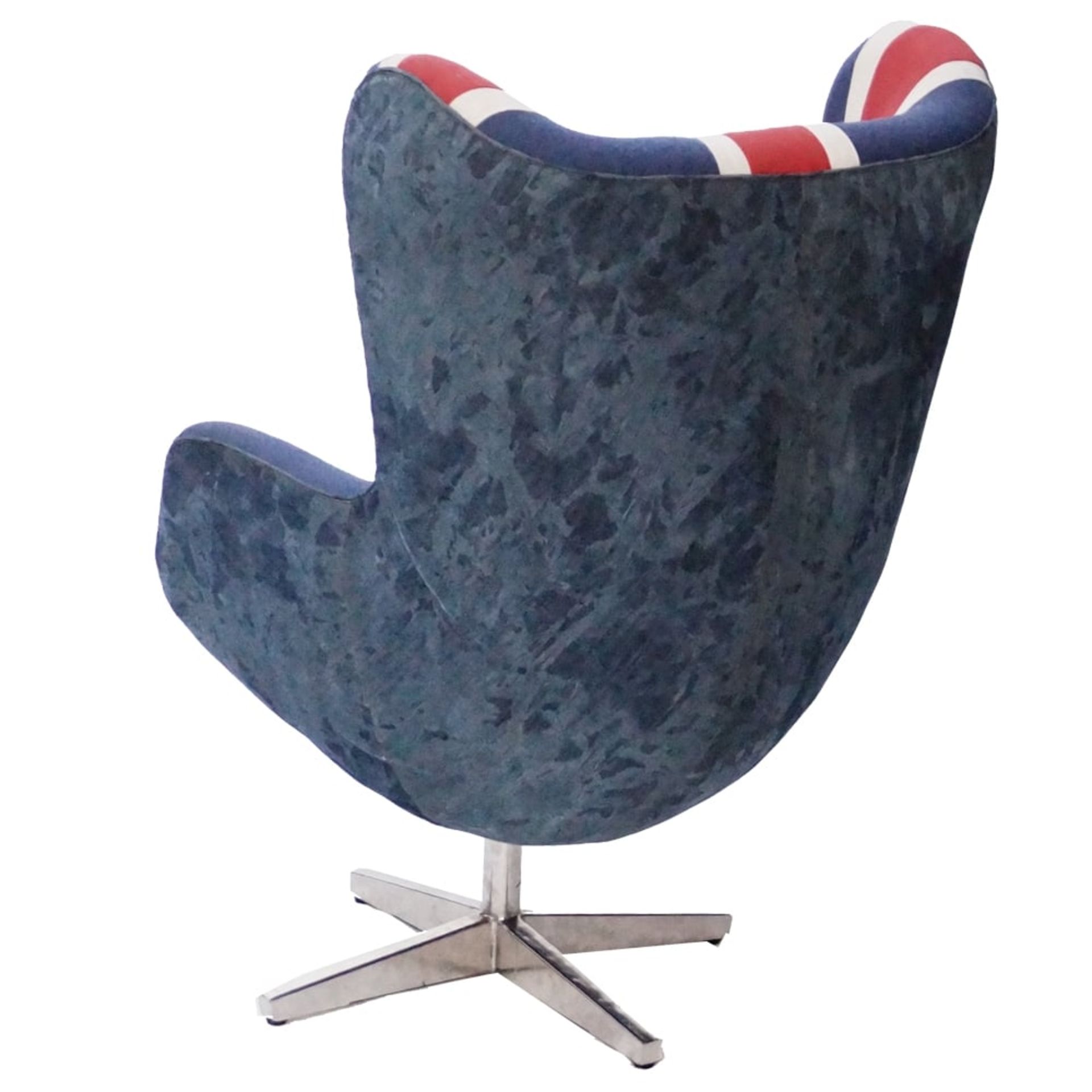 Union Jack Egg Chair - Image 3 of 9