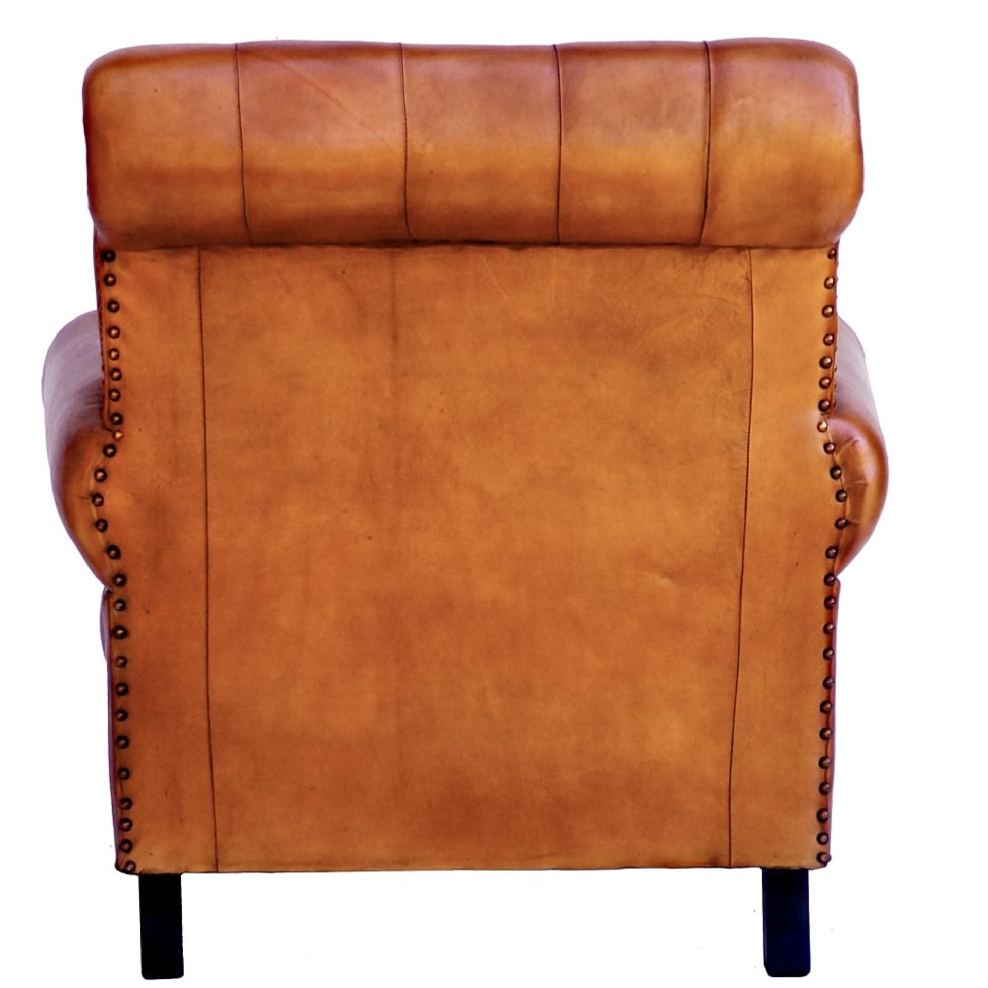 Story High Back Leather Armchair The Story chair was inspired by an old leather armchair that The - Image 4 of 6