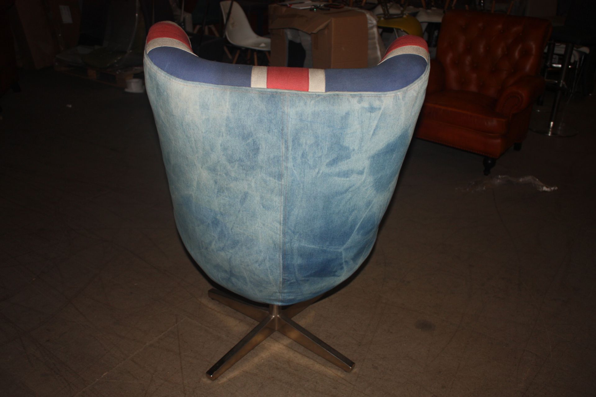 Union Jack Egg Chair - Image 8 of 9