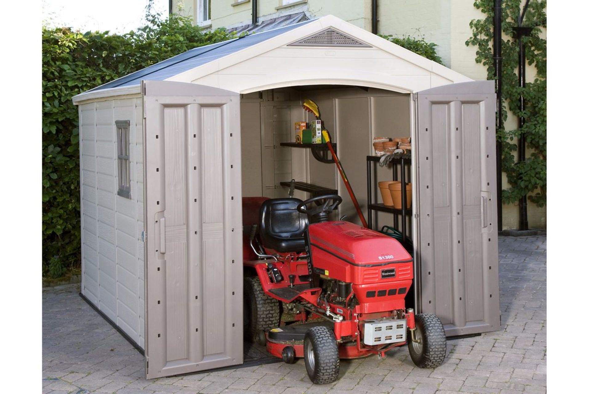 Keter Factor 8 x 11 Shed - Customer returned - Box Damaged - No Reserve RRP £899 - Image 5 of 5