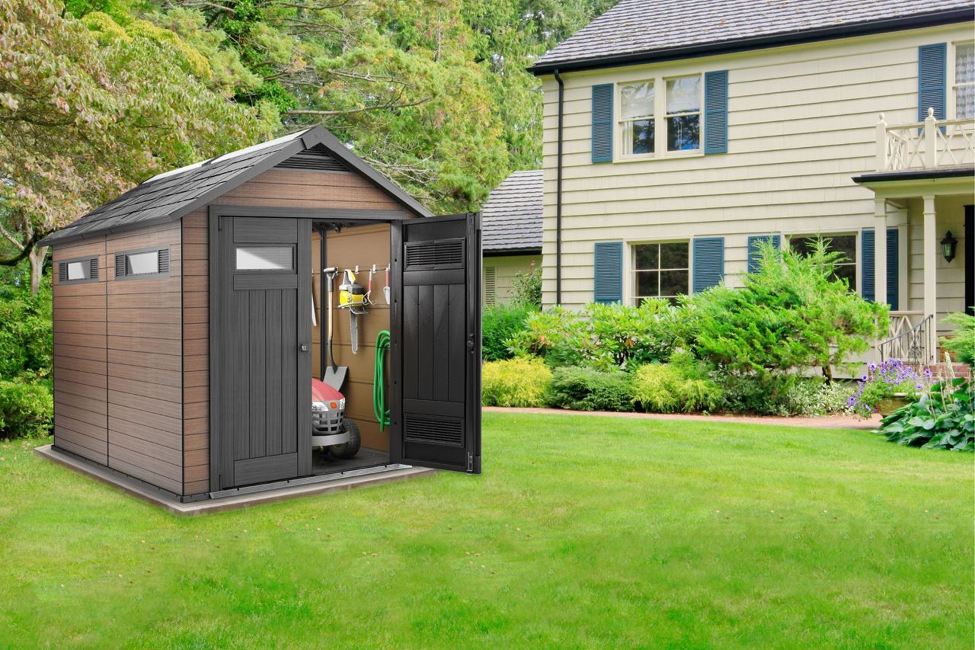 Keter Oakland 759 Outdoor Shed RRP £1100 - Image 2 of 5