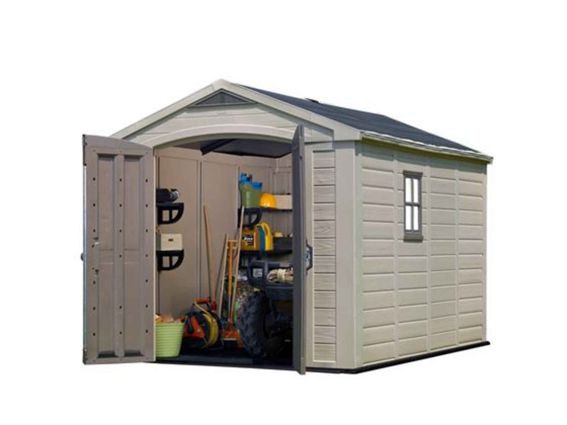 Keter Factor 8 x 11 Shed - Customer returned - Box Damaged - No Reserve RRP £899 - Image 2 of 5