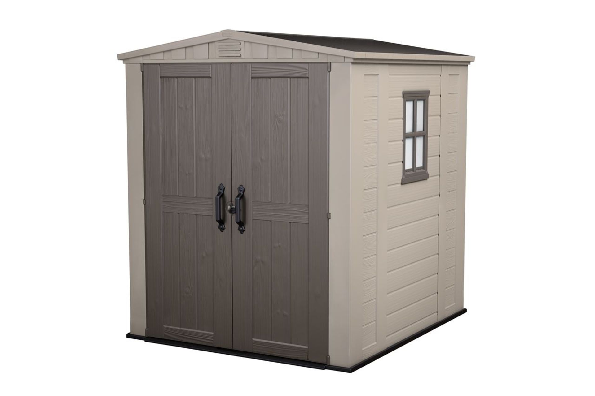 Keter Factor 6 x 6 Shed A combination of a great wood-like texture and durable, weather-resistant - Image 2 of 5