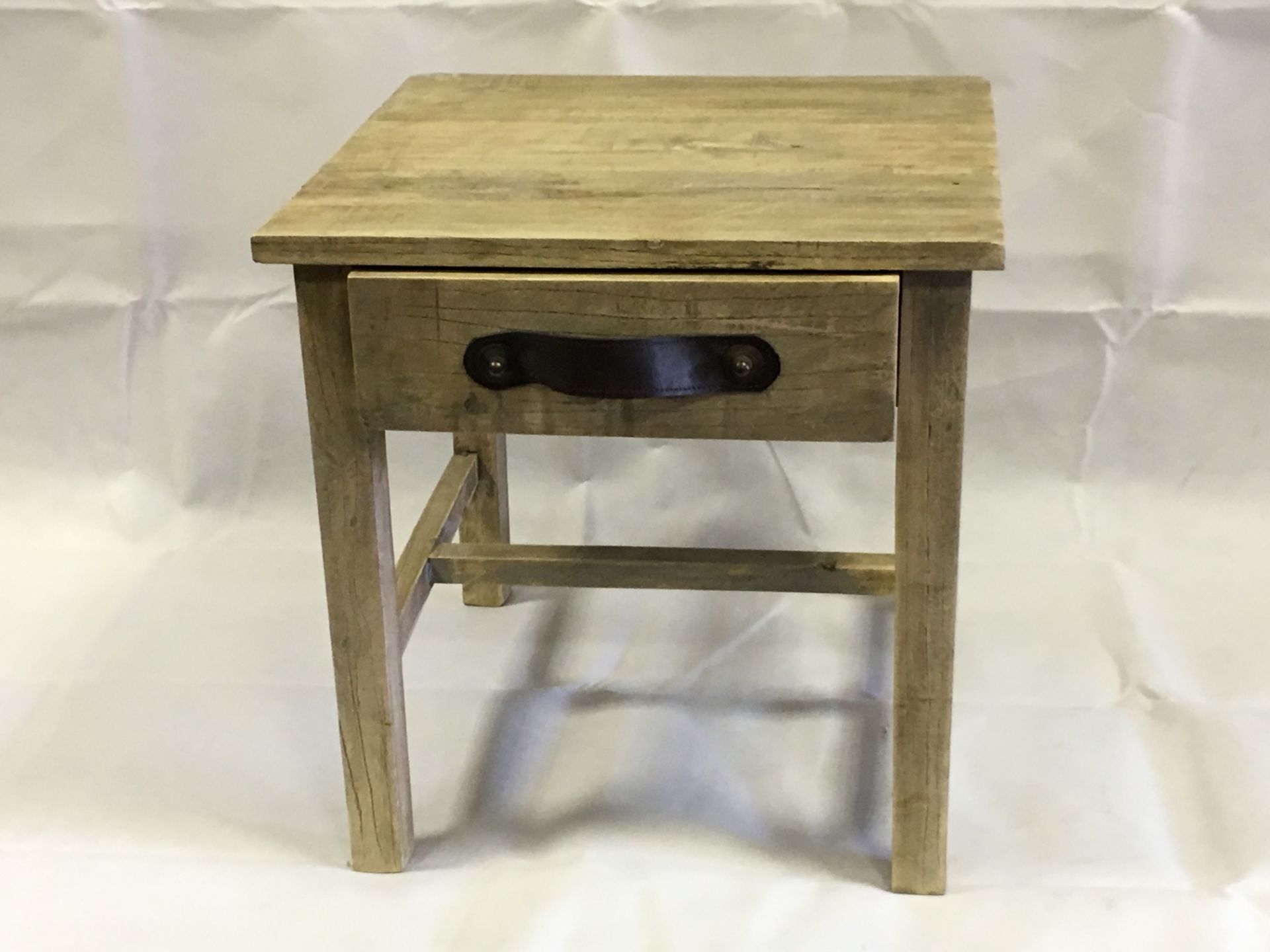 Small solid wood side table