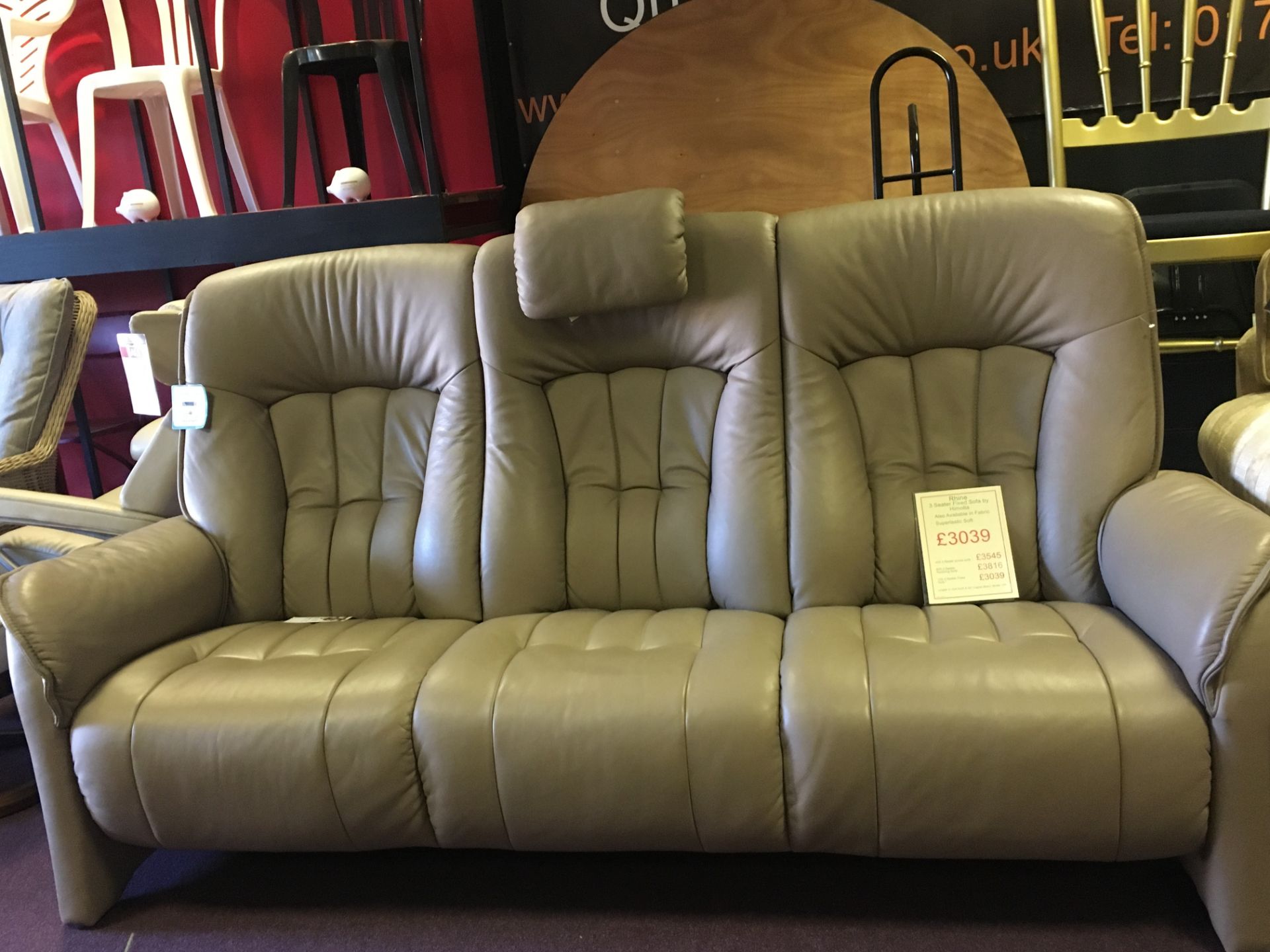 Rhine 3 seater sofa by Himolla rrp £2,463.00 - Description Updated - Image 2 of 3