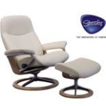 Stressless Skyline , luxury chair and footstool RRP £2439 - Description Updated