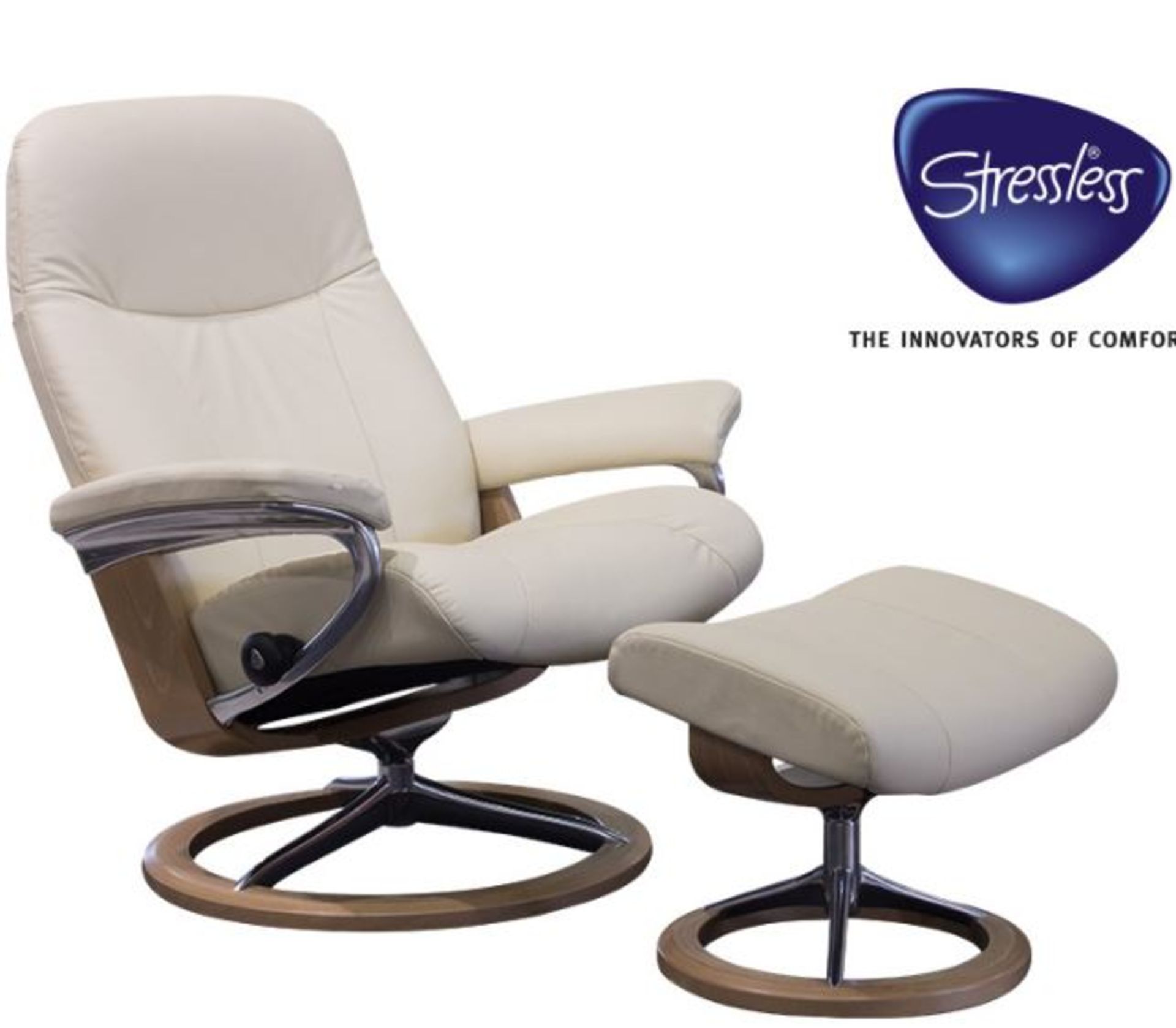 Stressless Skyline , luxury chair and footstool RRP £2439 - Description Updated