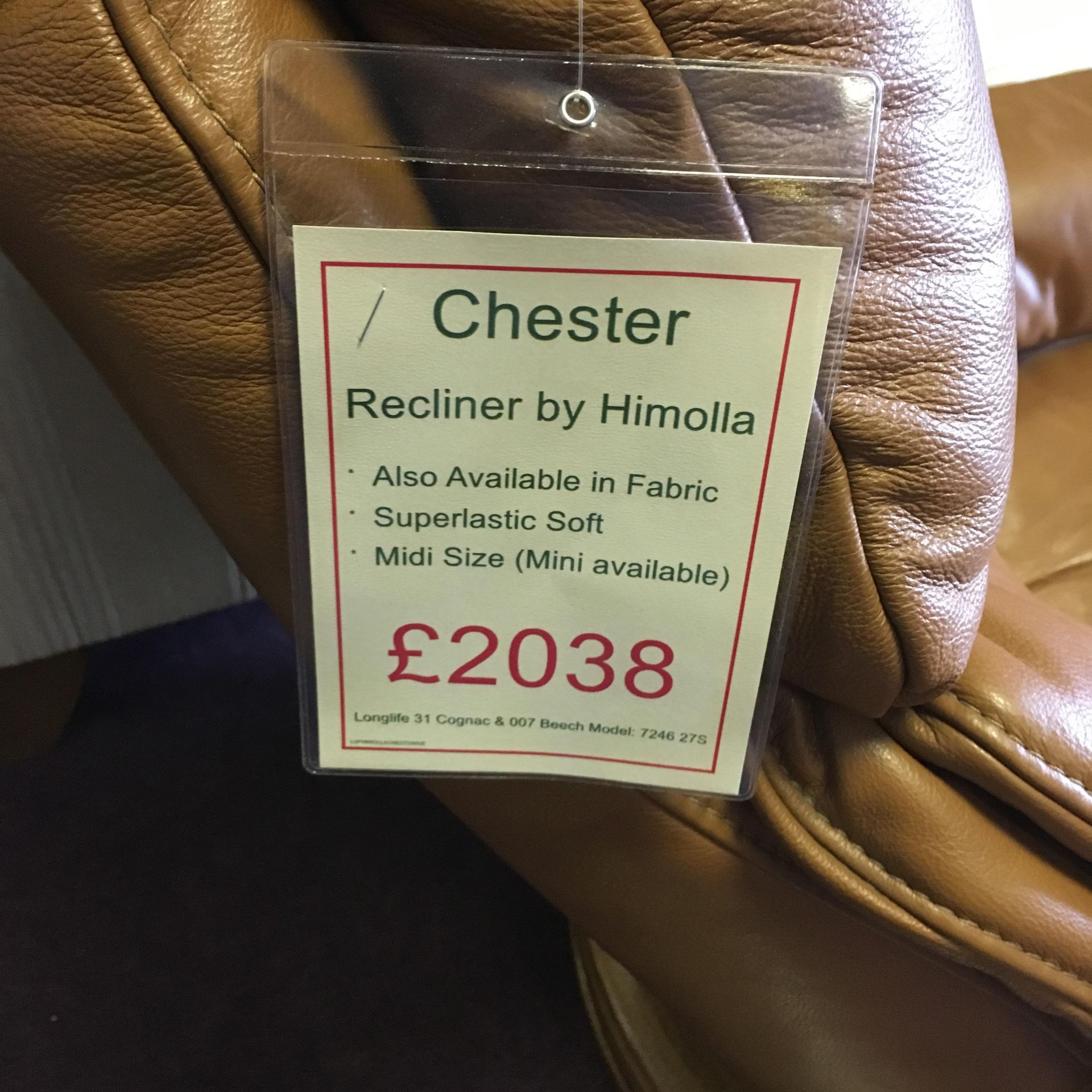 Chester recliner by Himolla - Image 2 of 3