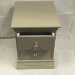 Bed side cabinet in Taupe