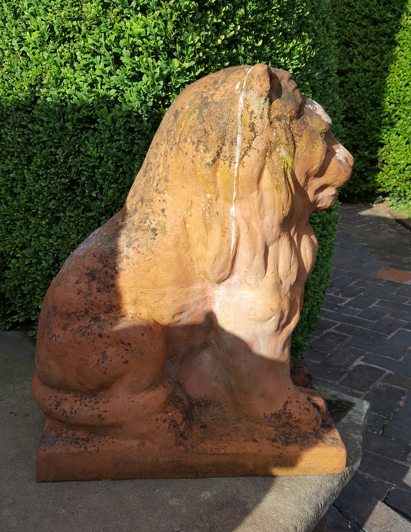 Vintage Retro Terracotta Lion - Image 2 of 2