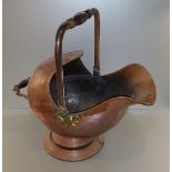 Vintage Copper Coal Scuttle & Copper Kettle