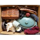 Box of Assorted Items includes sport, tins, Denby Pottery No Reserve