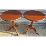 2 x Wine Tables. Approx 2 feet tall by 18 inch diameter NO RESERVE