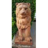 Vintage Retro Terracotta Lion