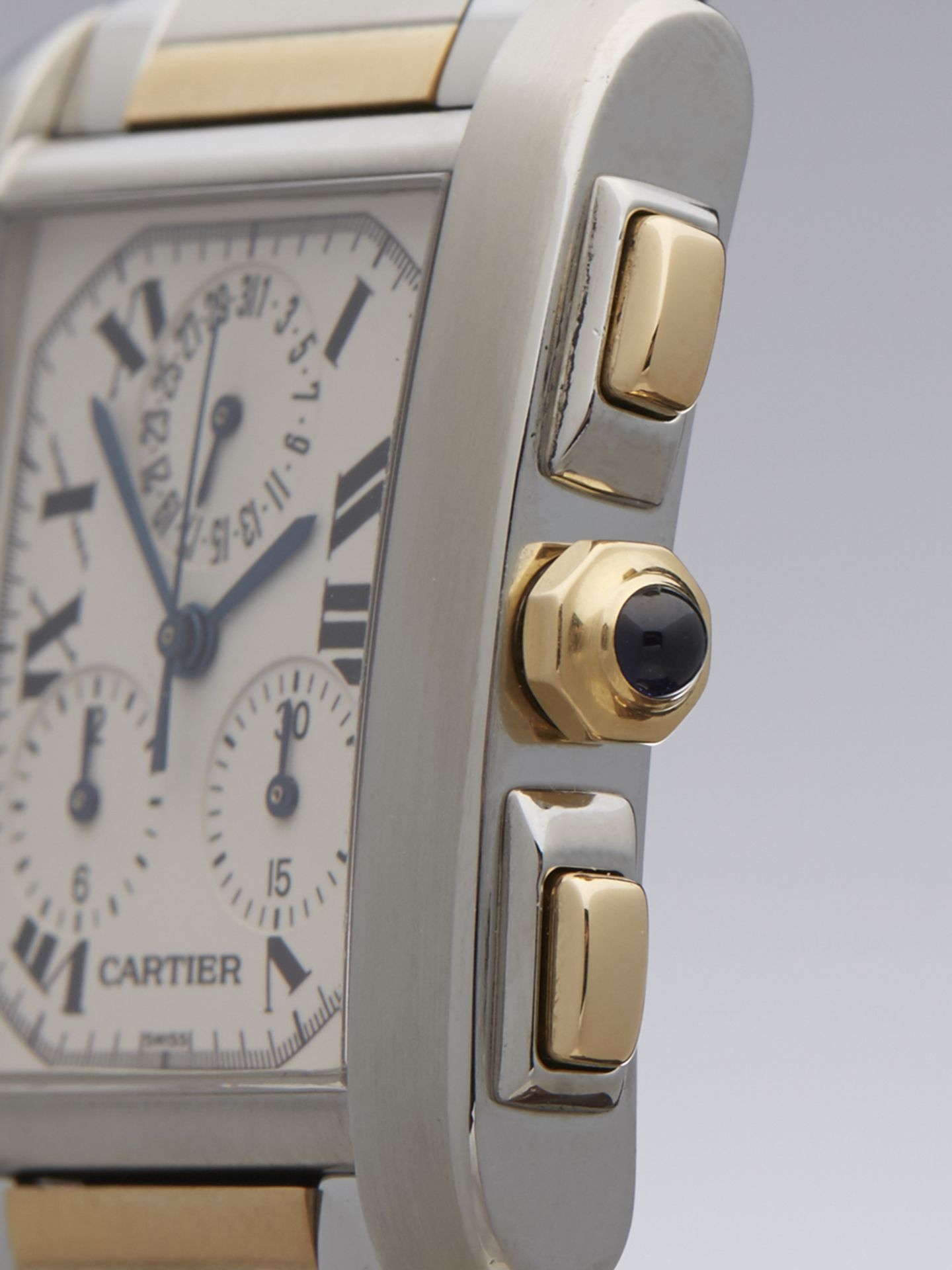 Cartier Tank Francaise Chronoreflex 28mm Stainless Steel & 18k Yellow Gold 2303 or W51004Q4 - Image 5 of 10