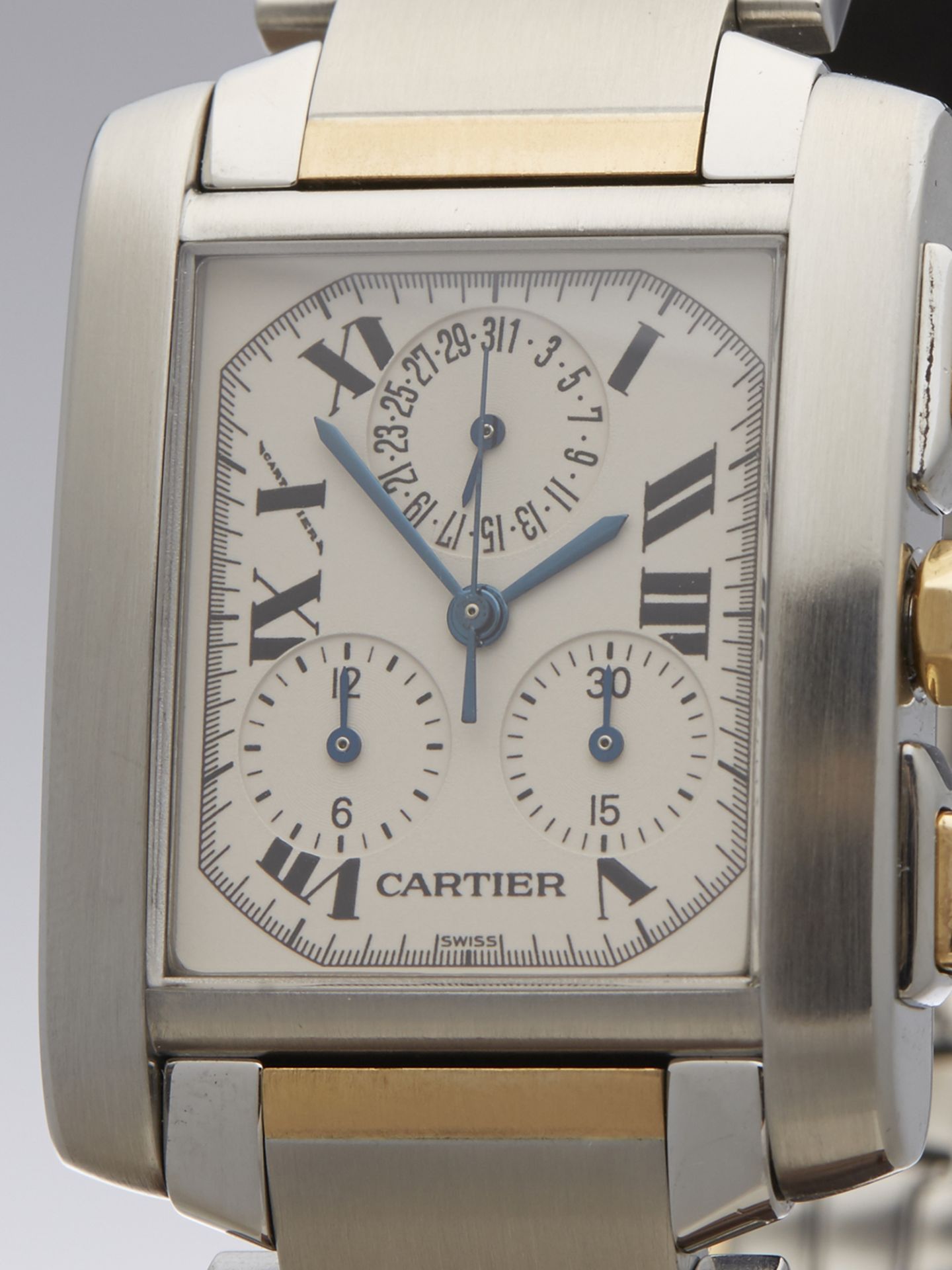 Cartier Tank Francaise Chronoreflex 28mm Stainless Steel & 18k Yellow Gold 2303 or W51004Q4