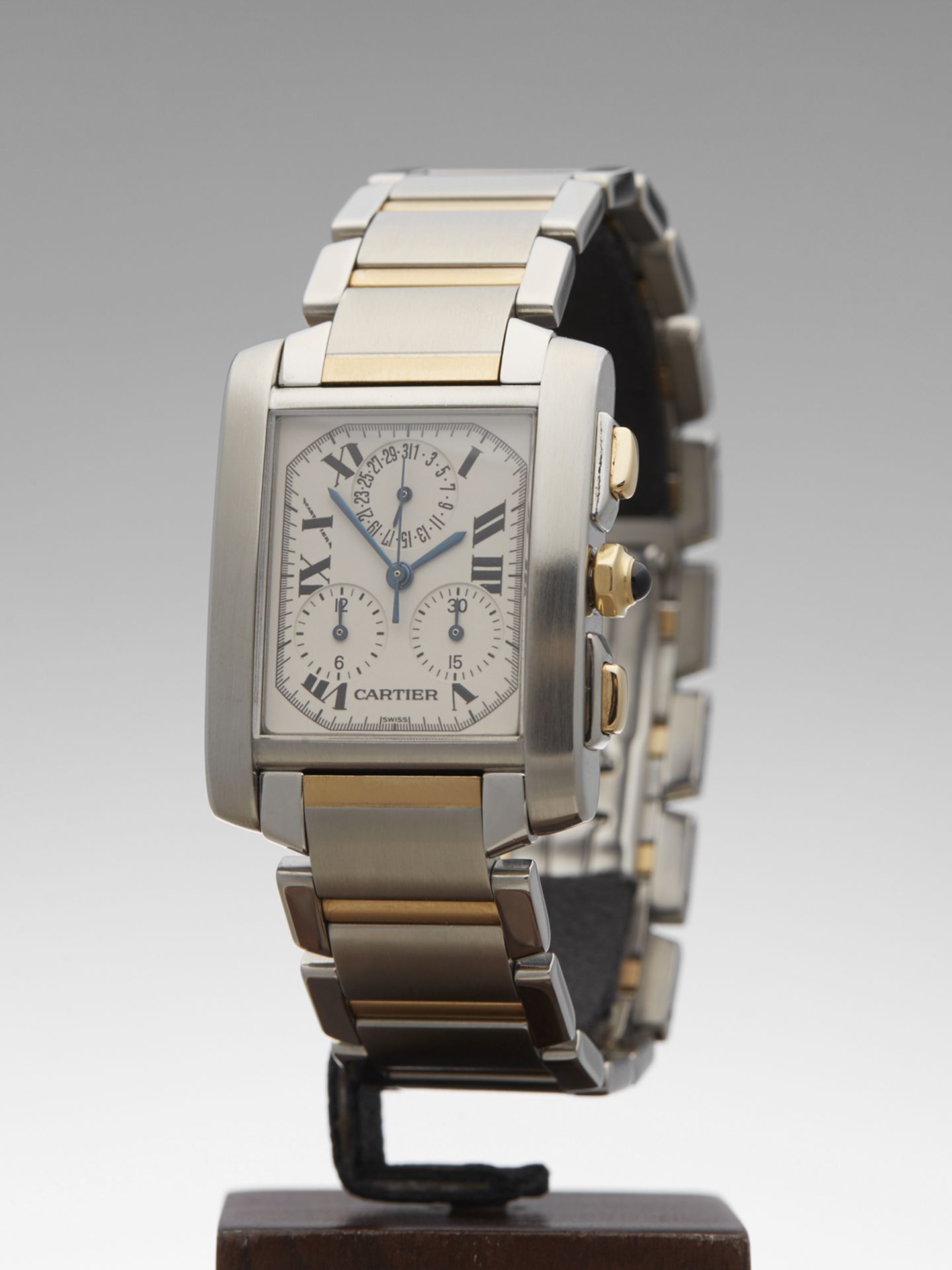 Cartier Tank Francaise Chronoreflex 28mm Stainless Steel & 18k Yellow Gold 2303 or W51004Q4 - Image 4 of 10