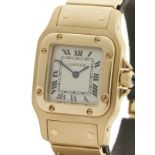 Cartier Santos Galbee 24mm 18k Yellow Gold 0553