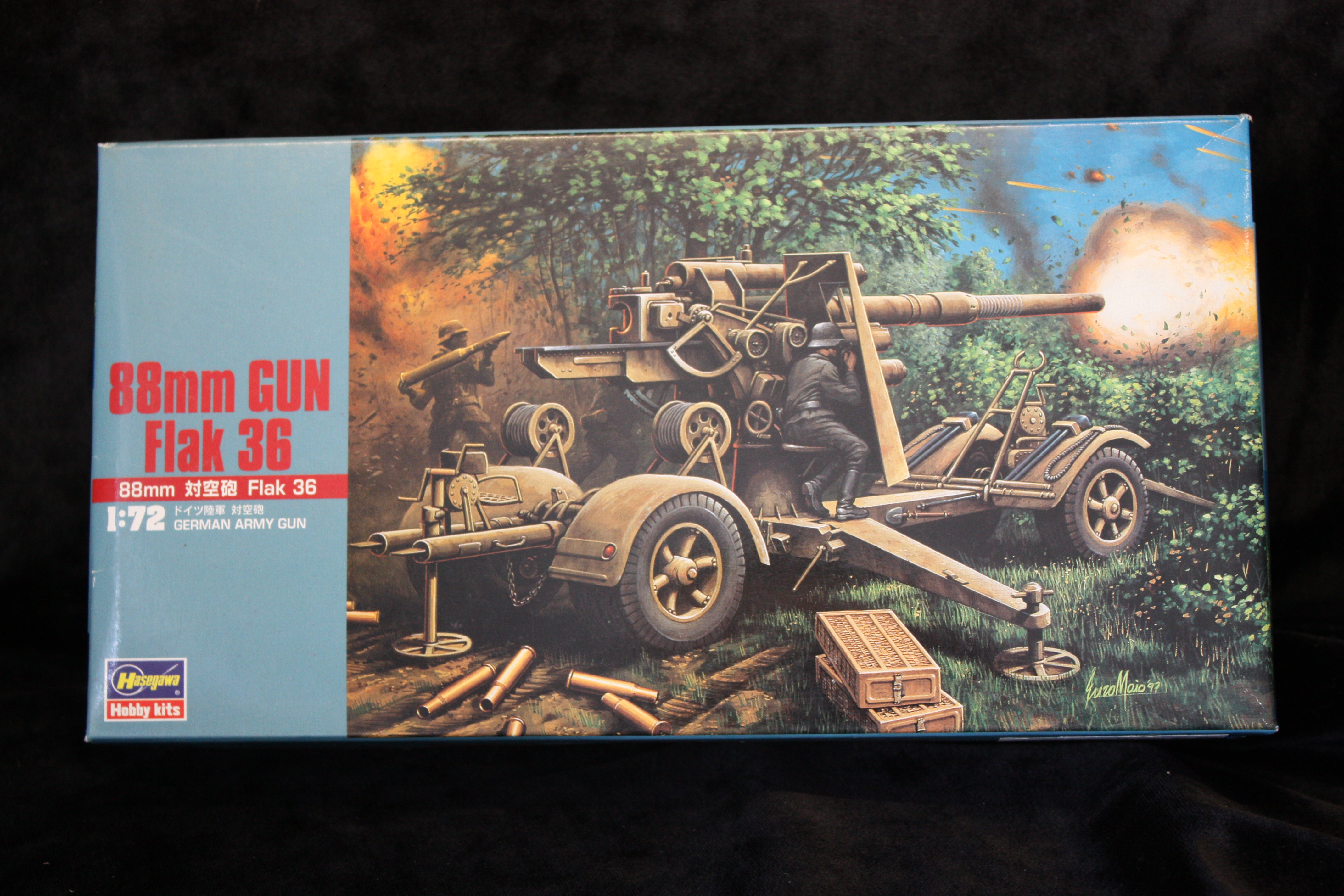 Hasegawa German Army 88mm Flak Gun 36 1:72 Scale Model Kit