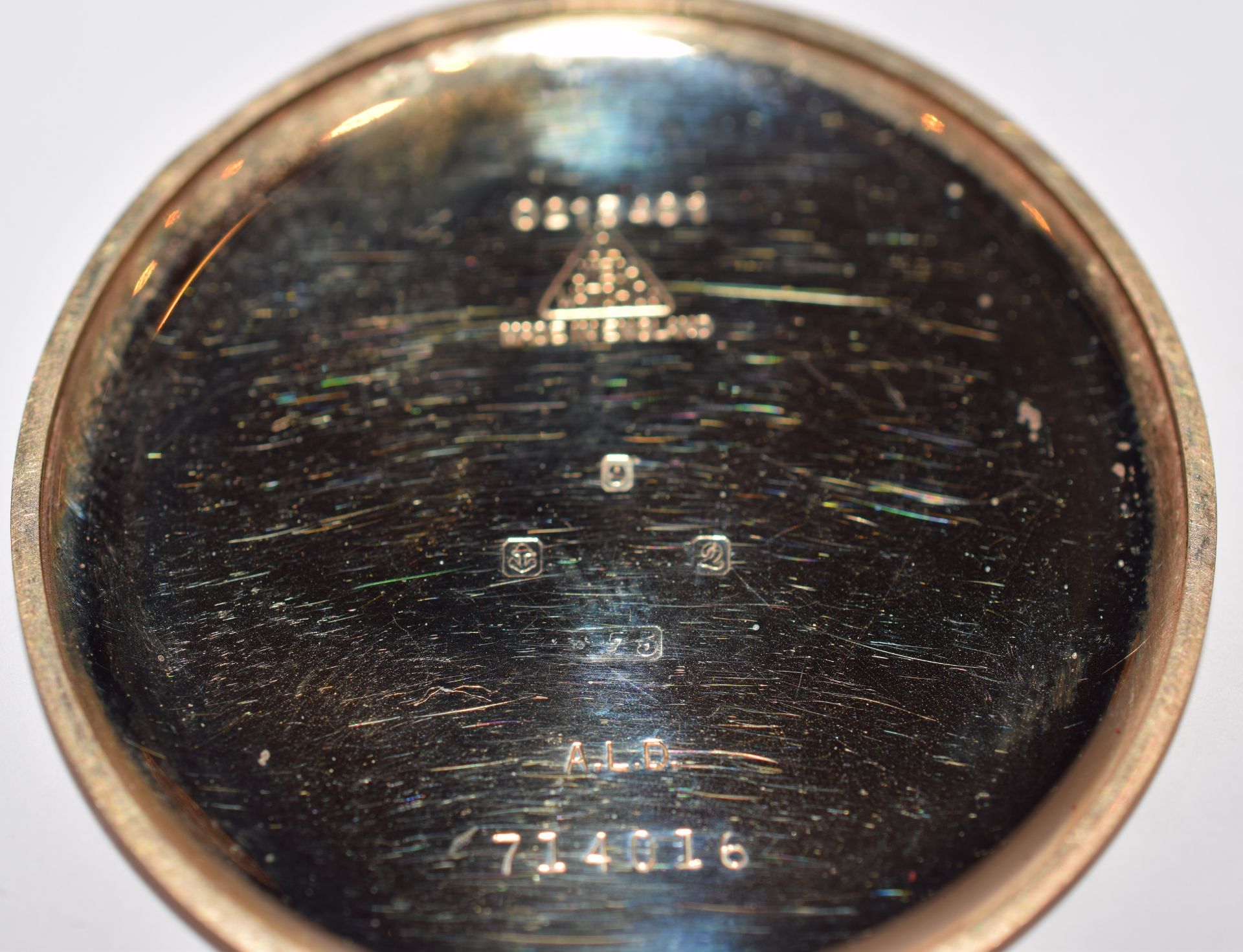 Omega 9ct Gold Open Face Pocket Watch Excellent Condition - Image 7 of 8