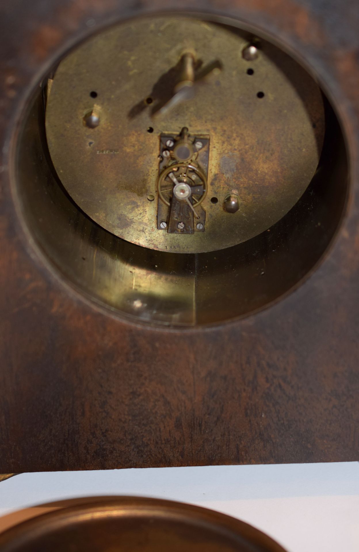 8 Day Mahogany Mantel Clock - Image 5 of 5