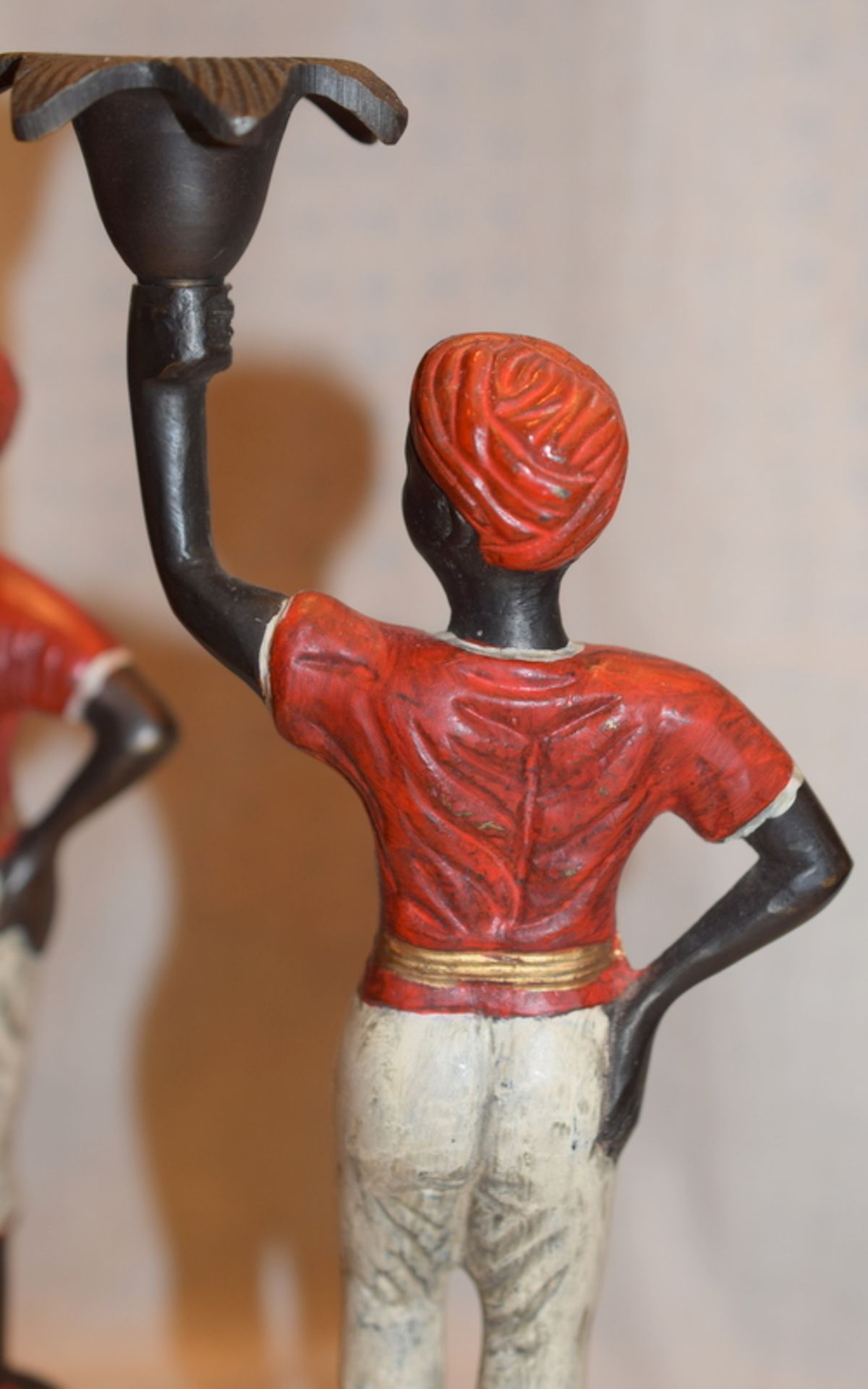 Cold Painted Bronze Pair Of Blackamoor Figures - Image 4 of 4